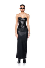LADY LUXE SWEET HEART NECK CORSET TOP