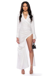 LALA BUTTON DOWN MAXI DRESS