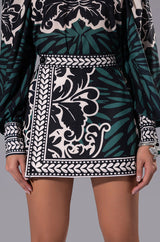 LATER BABY PRINTED BLOUSE AND SKORT SET