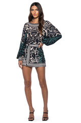 LATER BABY PRINTED BLOUSE AND SKORT SET