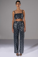 LEAH BANDEAU CROP TOP