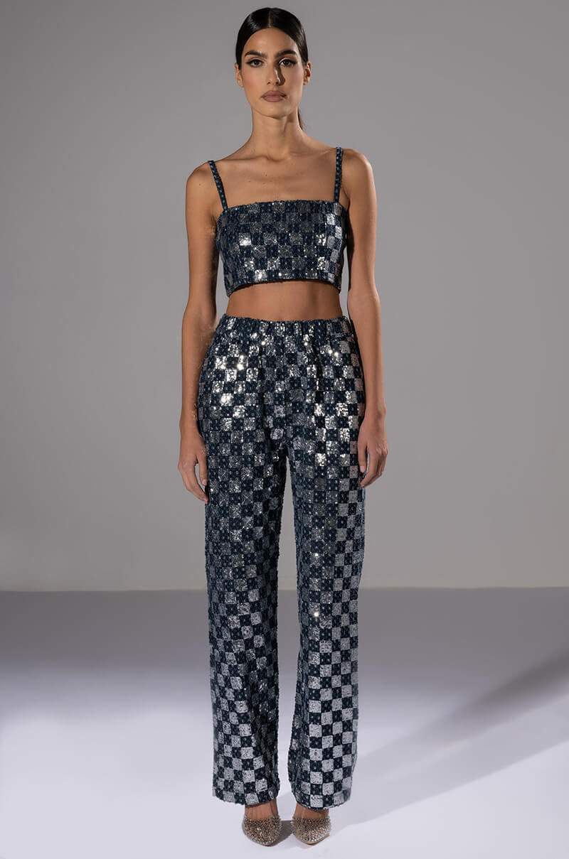 LEAH BANDEAU CROP TOP