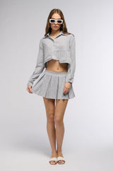 LEAVE IT BETTER PLEATED MINI SKIRT