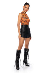 WILD THOUGHTS SLEEVELESS MESH BODYSUIT