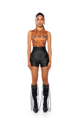 WILD THOUGHTS SLEEVELESS MESH BODYSUIT
