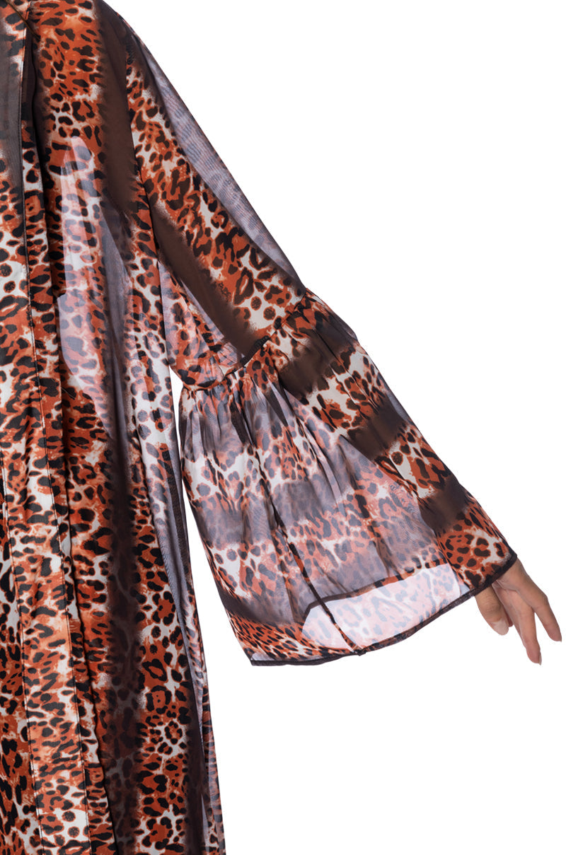 LEAH ON VACATION LEOPARD DUSTER