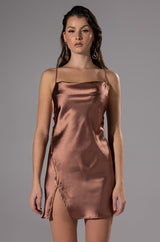 LET IT BE SIMPLE CROSS BACK MINI DRESS