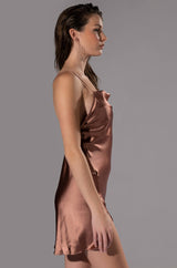LET IT BE SIMPLE CROSS BACK MINI DRESS