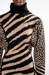 LET IT SIT SIS TURTLENECK MINI DRESS