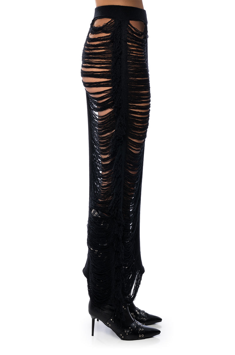 KIMBELLA FRINGED TWO PIECE MAXI SKIRT SET