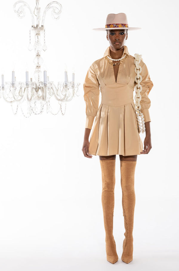 LET THEM KNOW SIS FIT AND FLARE MINI DRESS