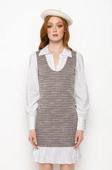 LEVEL UP COLLARED MINI DRESS