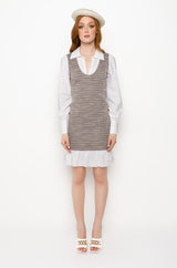 LEVEL UP COLLARED MINI DRESS