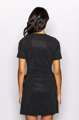 LEVEL UP T SHIRT DRESS WITH SIDE CUT OUT