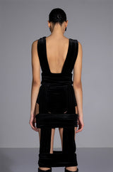 LEXI CUT OUT MIDI DRESS AND BOOTY SHORT SET