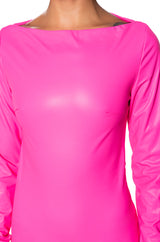 LIFE IS PLASTIC PU MINI DRESS