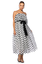 LIFE LIKE A MOVIE STRAPLESS MAXI DRESS