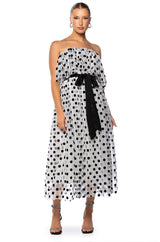 LIFE LIKE A MOVIE STRAPLESS MAXI DRESS