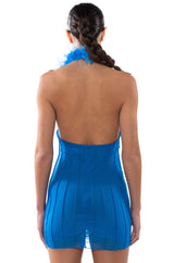 LIFE OF THE PARTY FEATHER MINI DRESS