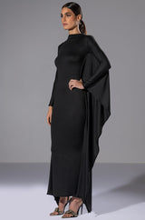 LIKE A STATUE BUTTERFLY SLEEVE MAXI DRESS