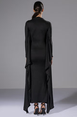 LIKE A STATUE BUTTERFLY SLEEVE MAXI DRESS
