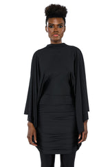 LIKE A STATUE BUTTERFLY SLEEVE MINI DRESS