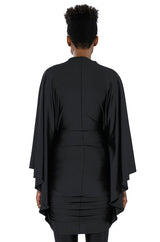 LIKE A STATUE BUTTERFLY SLEEVE MINI DRESS