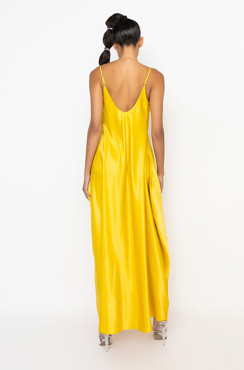 LIKE ROYALTY MAXI SATIN DRESS