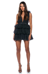 LILY TULLE SLEEVELESS MINI DRESS