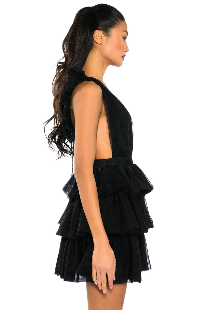 LILY TULLE SLEEVELESS MINI DRESS