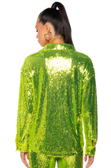 LIMEADE DREAMING SEQUIN SHIRT