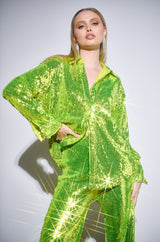 LIMEADE DREAMING SEQUIN SHIRT