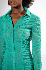 LIMELIGHT TEXTURED LONG SLEEVE DRESS
