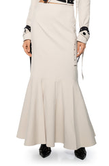 LINDEN FITTED TRUMPET MAXI SKIRT