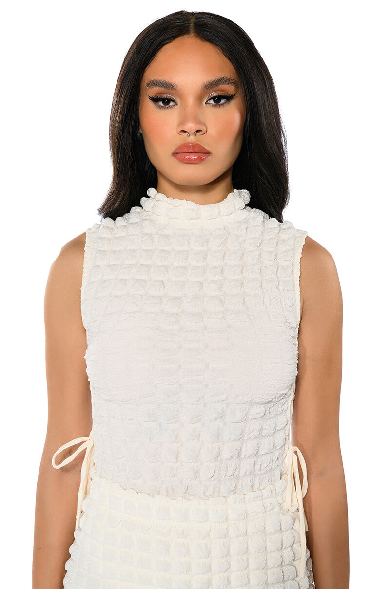 LITTLE MISS ATTITUDE TEXTURED BODYSUIT