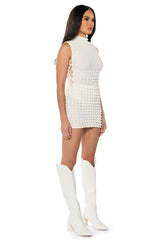 LITTLE MISS ATTITUDE TEXTURED BODYSUIT