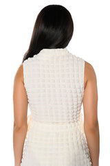 LITTLE MISS ATTITUDE TEXTURED BODYSUIT
