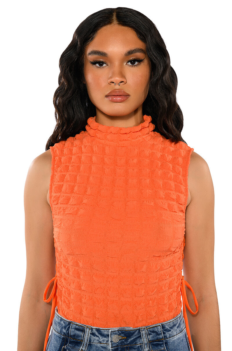 LITTLE MISS ATTITUDE TEXTURED BODYSUIT