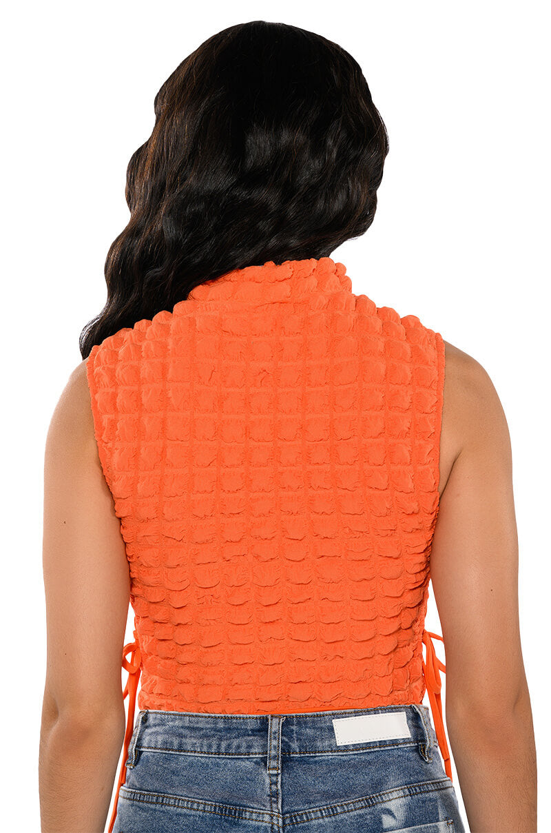 LITTLE MISS ATTITUDE TEXTURED BODYSUIT