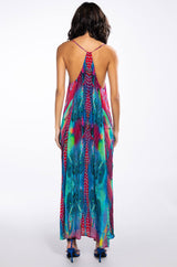 LIVE IT UP HALTER TOP MAXI DRESS