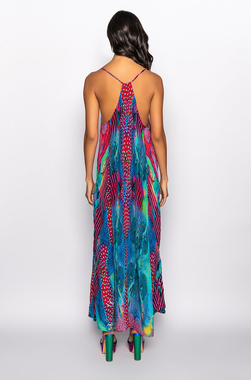 LIVE IT UP HALTER TOP MAXI DRESS
