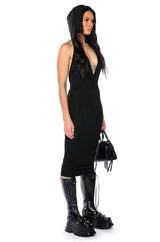 LIVIE HOODED MIDI DRESS