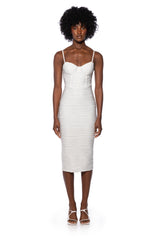 LIVING FOR YOU CORSET MIDI DRESS