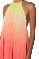 LIVING MY LIFE HALTER NECK OMBRE MAXI DRESS