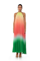 LIVING MY LIFE HALTER NECK OMBRE MAXI DRESS