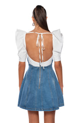 LIZZI DENIM MINI DRESS