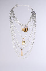 LOCKED IN LAYERED NECKLACE