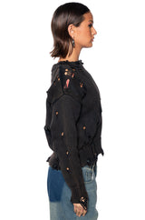 LOGAN DISTRESSED PULLOVER SWEATER