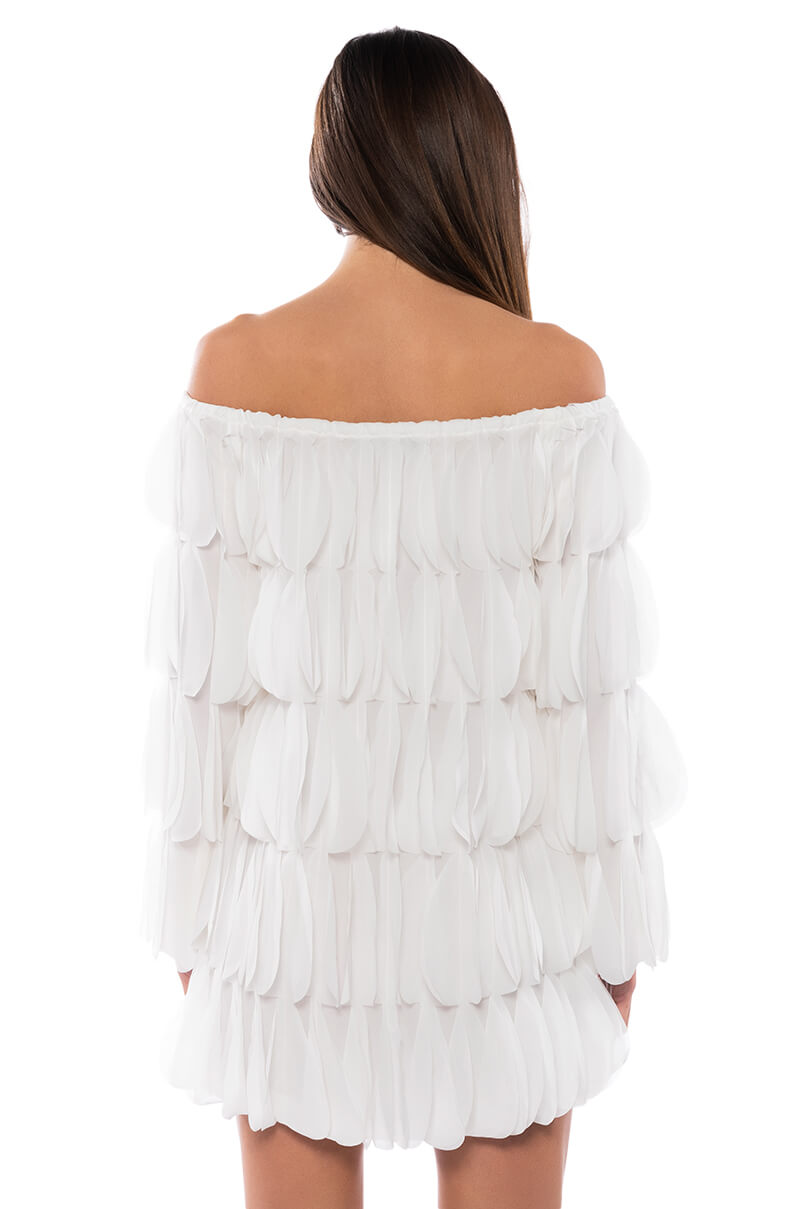 LOLA OFF THE SHOULDER MINI DRESS
