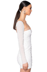 LOOK EXPENSIVE LONG SLEEVE EMBELLISHED MINI DRESS